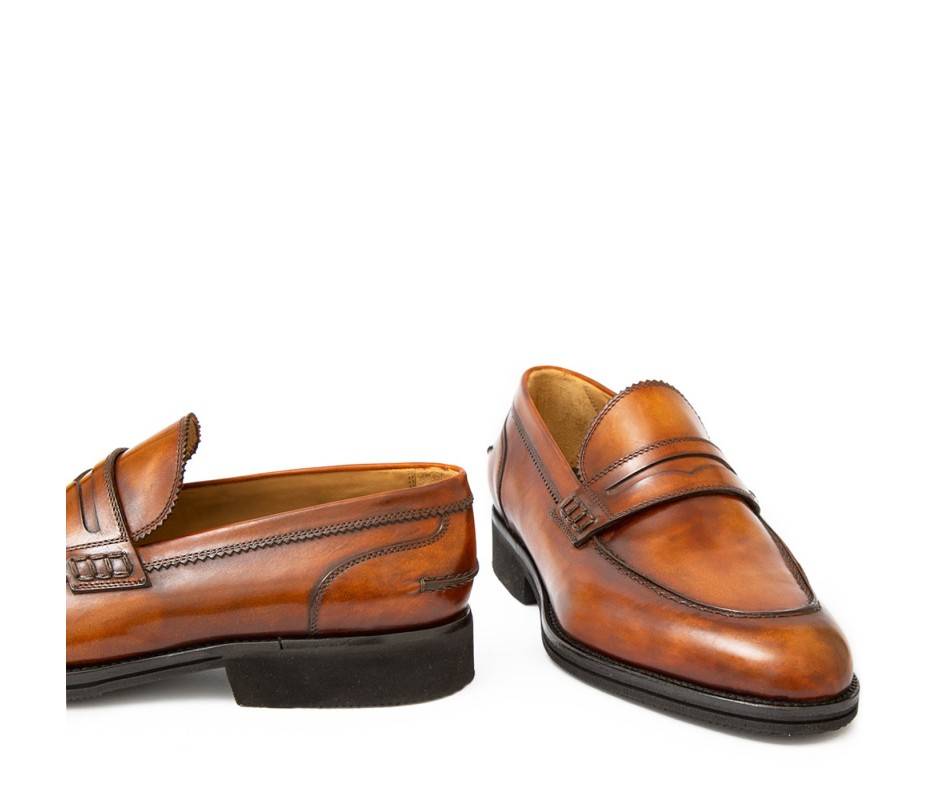 Pakerson MOCASSINO LUCCA PELLE MARRONE WOOD Vendita Calda