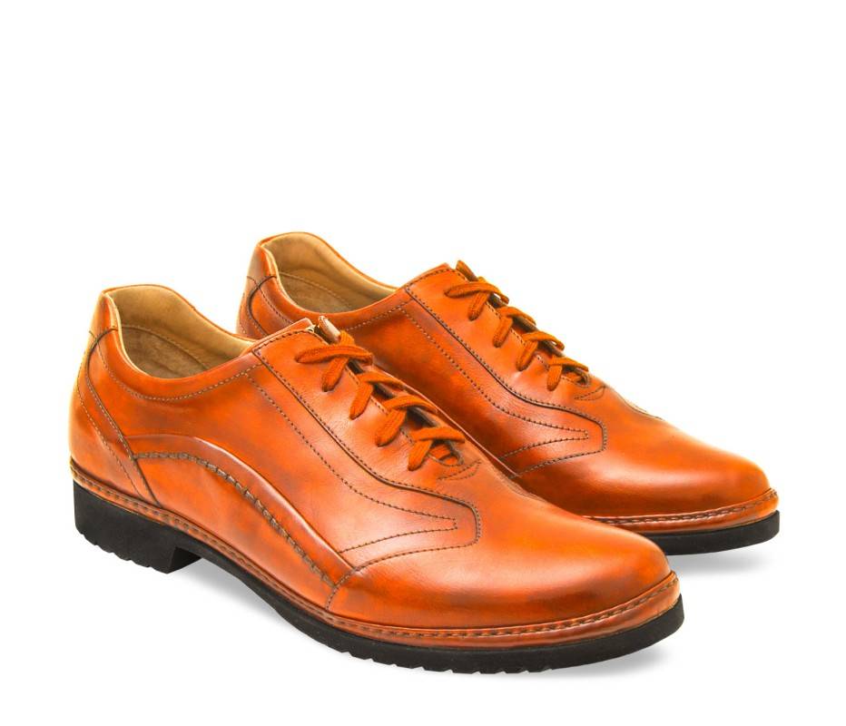 Pakerson DERBY PIENZA PELLE ARANCIO 2025
