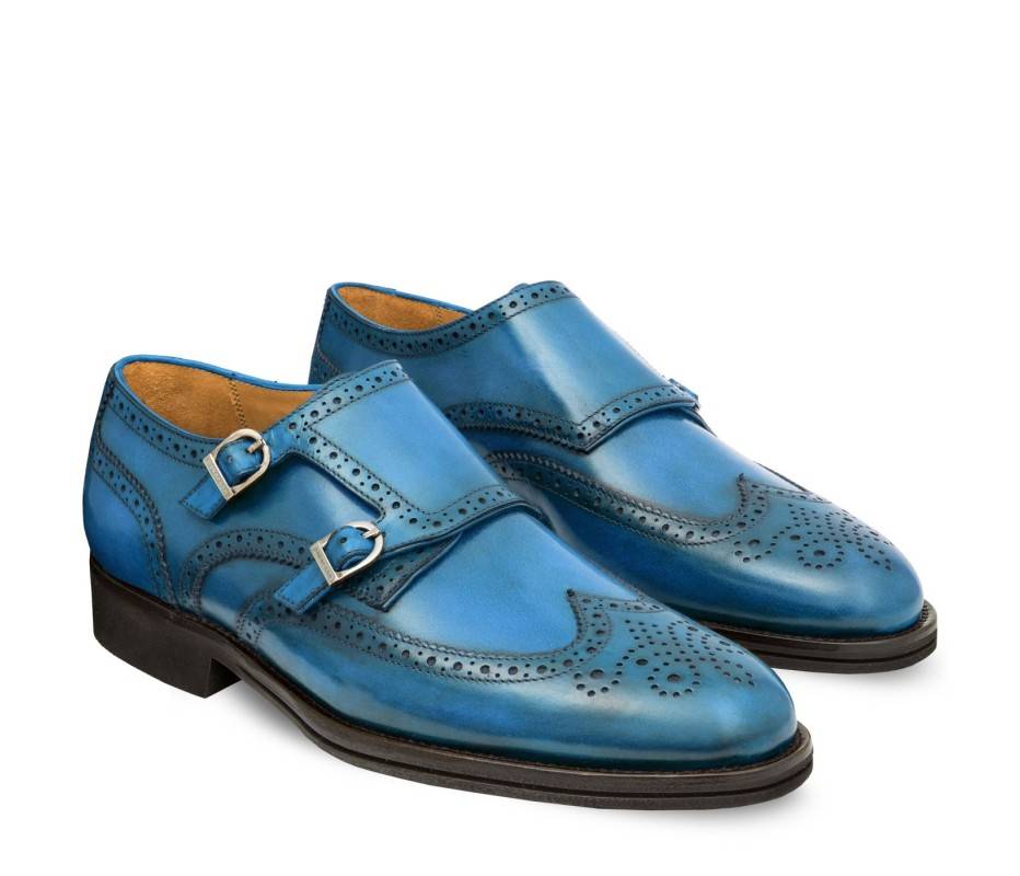 Pakerson DOPPIA FIBBIA SIENA PELLE AZZURRO BAY 2025