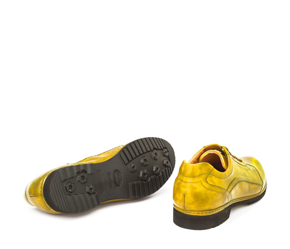 Pakerson DERBY PIENZA PELLE GIALLA In Linea