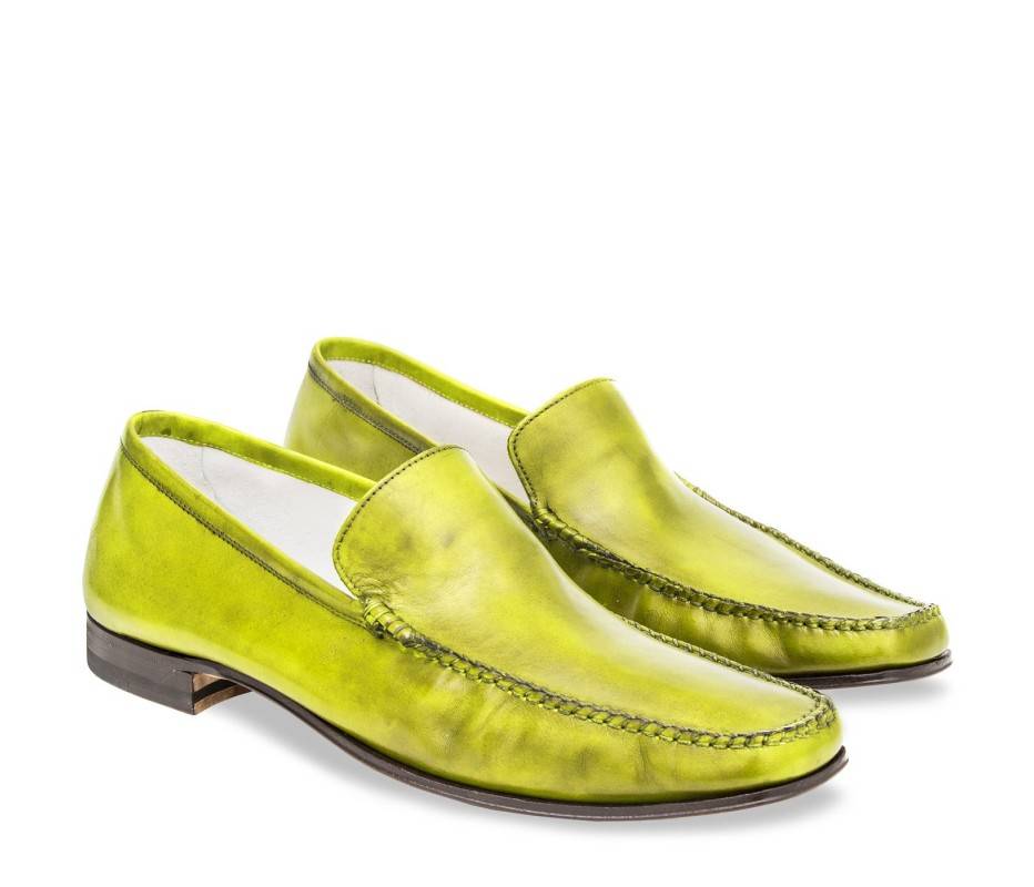 Pakerson MOCASSINO CERRETO PELLE VERDE PISTACCHIO Vendita