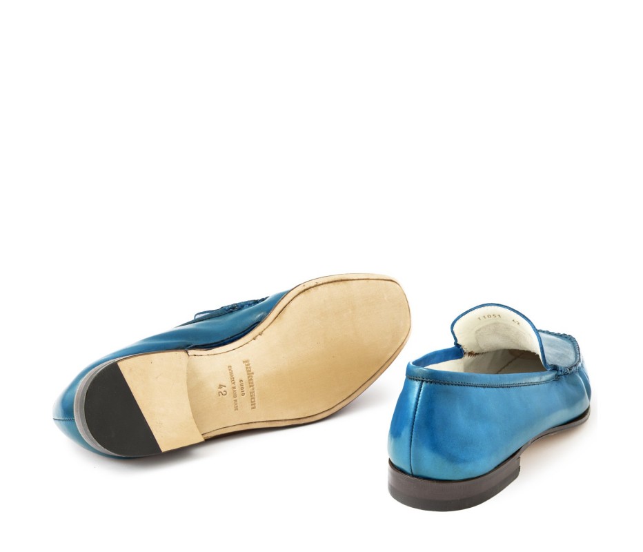 Pakerson MOCASSINO CERRETO PELLE AZZURRO CIELO Promozione