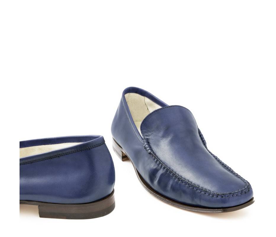 Pakerson MOCASSINO CERRETO PELLE BLU NAVY Soddisfazione Garantita