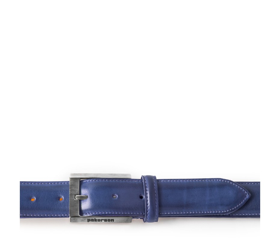 Pakerson FIBBIA VOLTERRA PELLE BLU NAVY Qualità Garantita