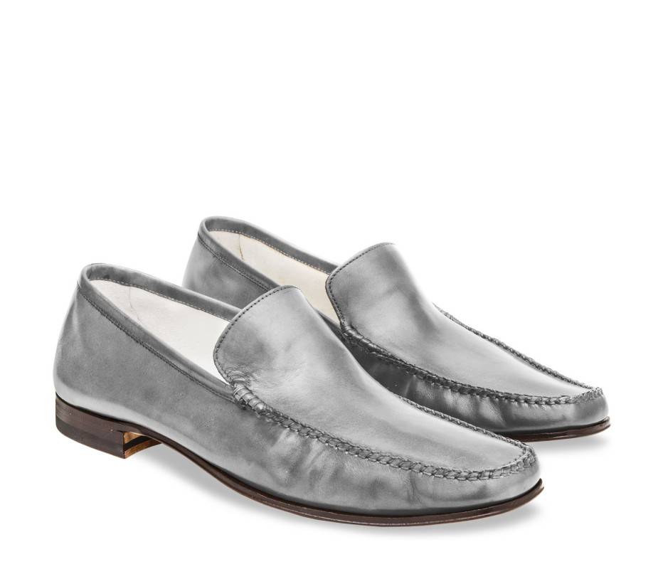 Pakerson MOCASSINO CERRETO PELLE GRIGIO SMOG Consegna Veloce
