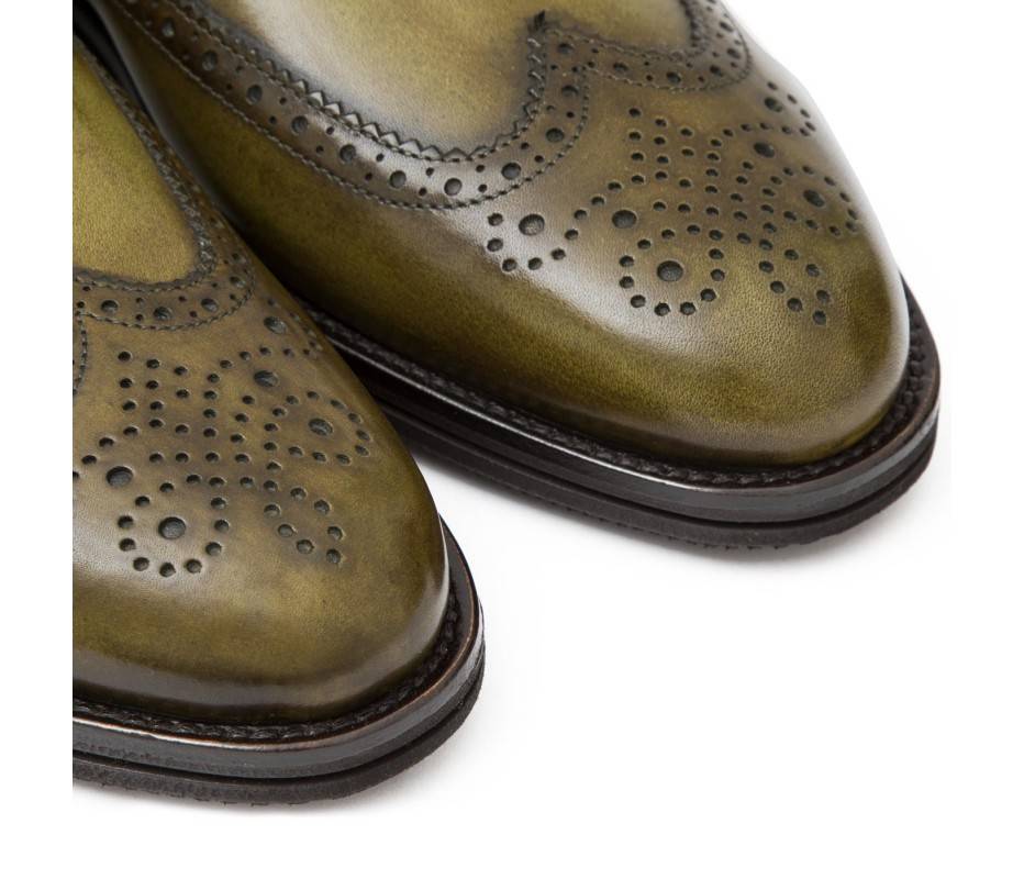 Pakerson DOPPIA FIBBIA SIENA PELLE VERDE OLIVA Offerta