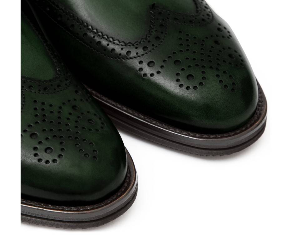 Pakerson DOPPIA FIBBIA SIENA PELLE VERDE TARTARUGA Outlet