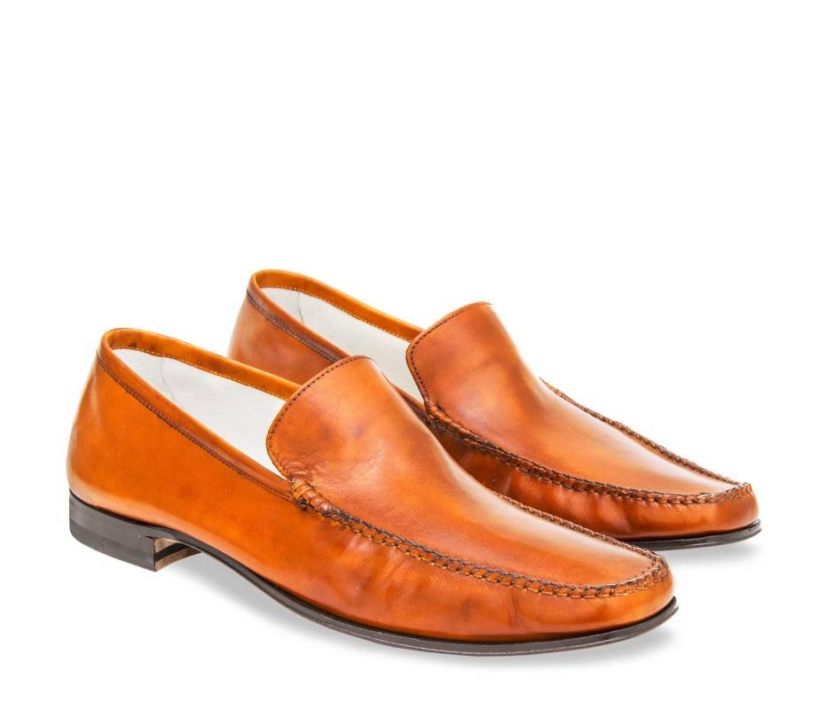 Pakerson MOCASSINO CERRETO PELLE ARANCIO Saldi Di Fabbrica