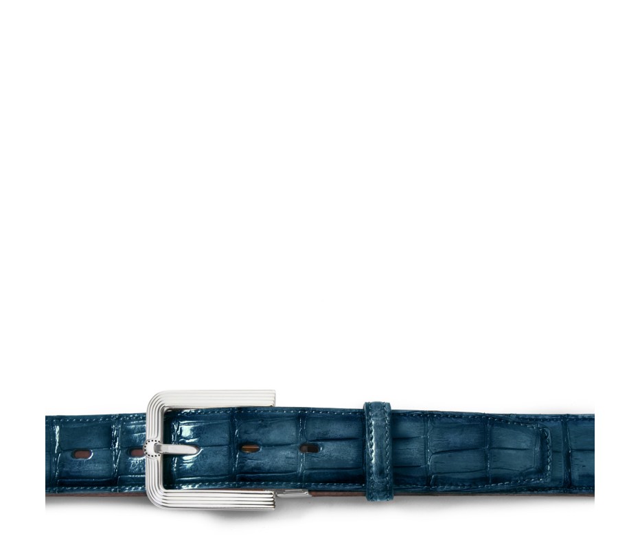 Pakerson FIBBIA FIESOLE ALLIGATORE AZZURRO BAY Sottocosto