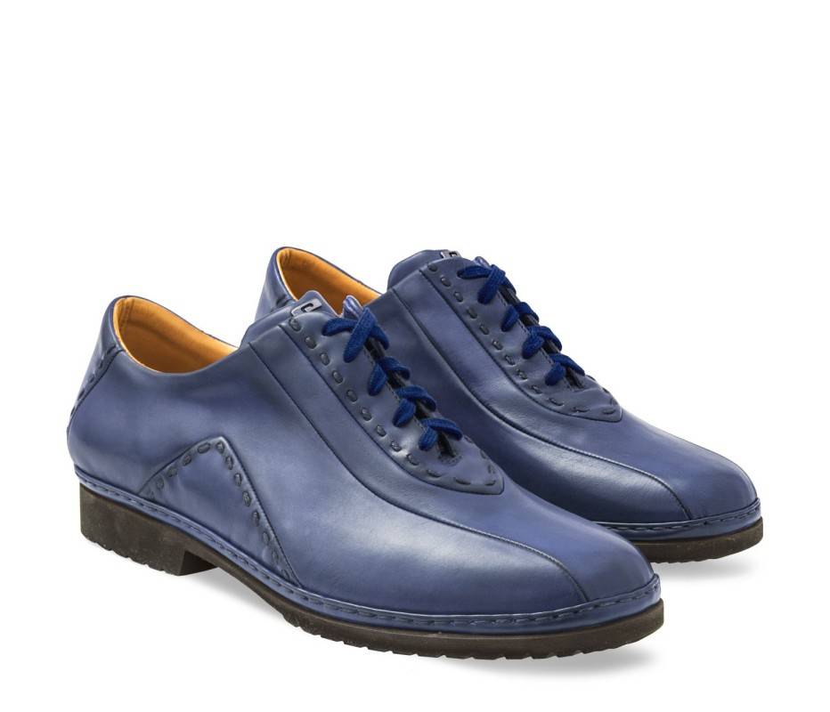 Pakerson DERBY BOLGHERI PELLE BLU NAVY In Vendita