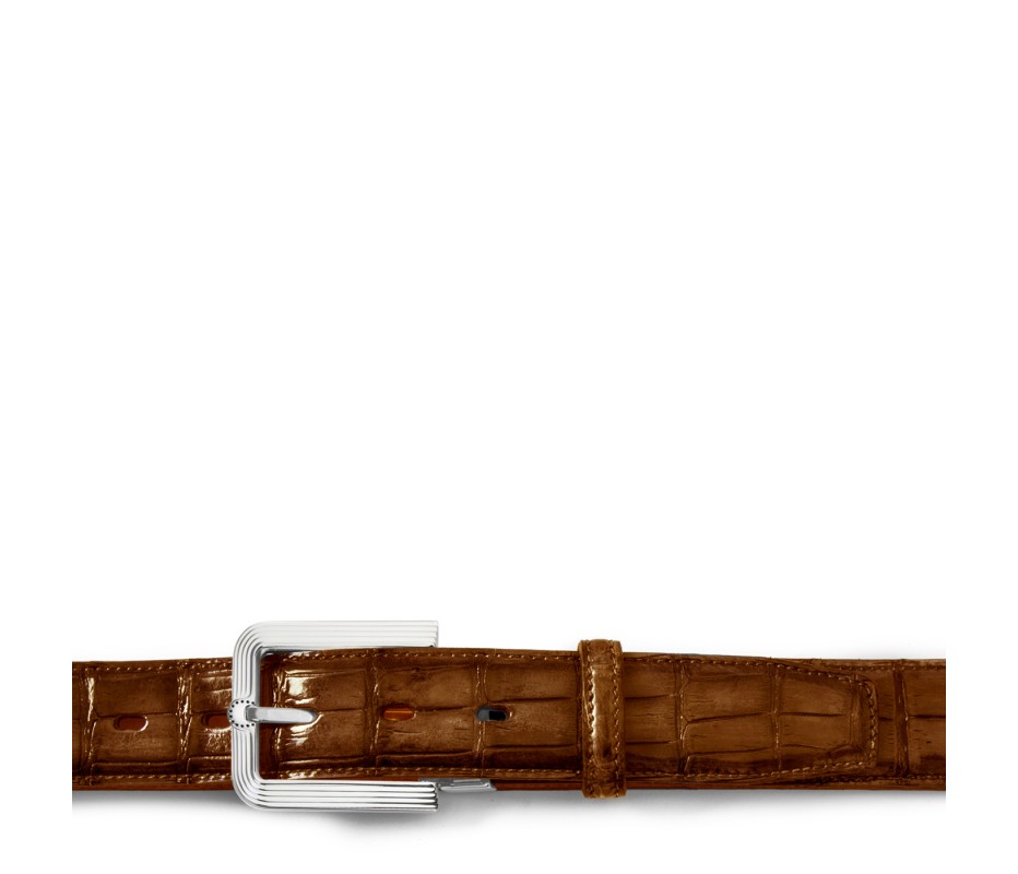 Pakerson FIBBIA FIESOLE ALLIGATORE MARRONE TIMBER Negozio