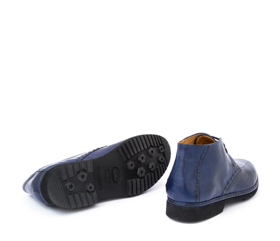 Pakerson POLACCHINO GREVE PELLE BLU NAVY Qualità Garantita