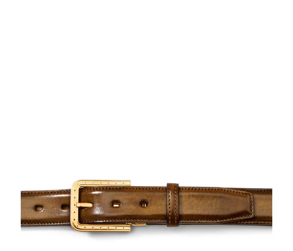 Pakerson FIBBIA RIPA PELLE MARRONE TIMBER Consegna Veloce