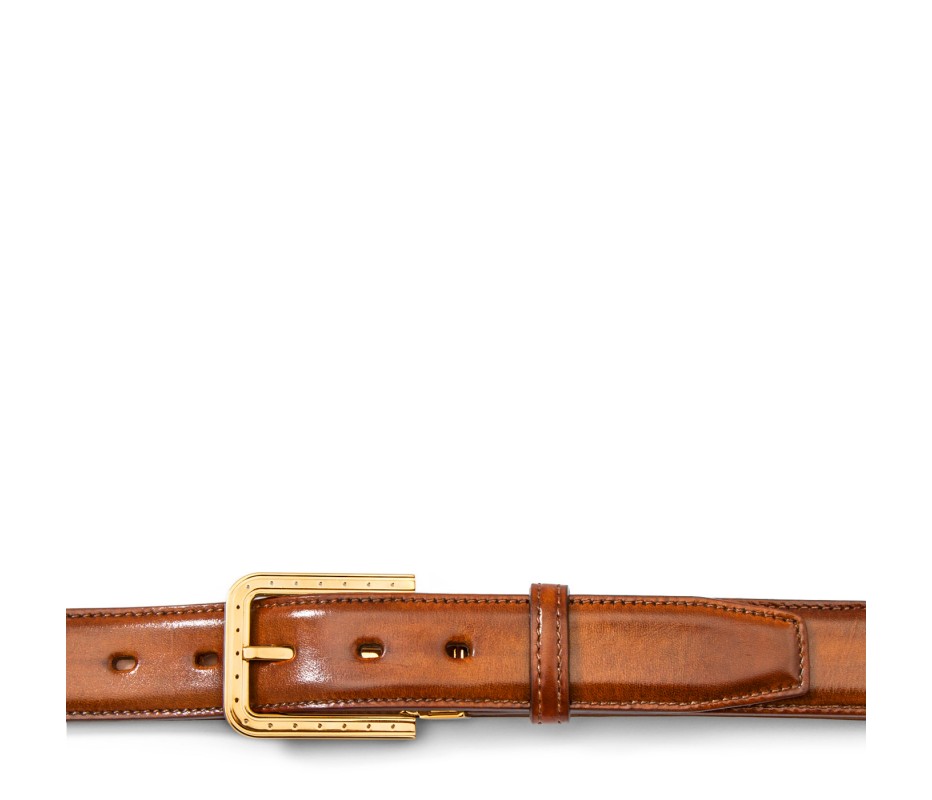 Pakerson FIBBIA RIPA PELLE MARRONE WOOD Fino Al -60%