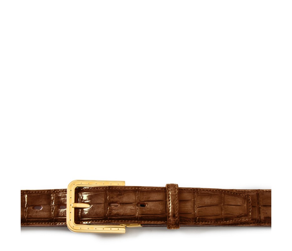 Pakerson FIBBIA RIPA ALLIGATORE MARRONE TIMBER Offerte