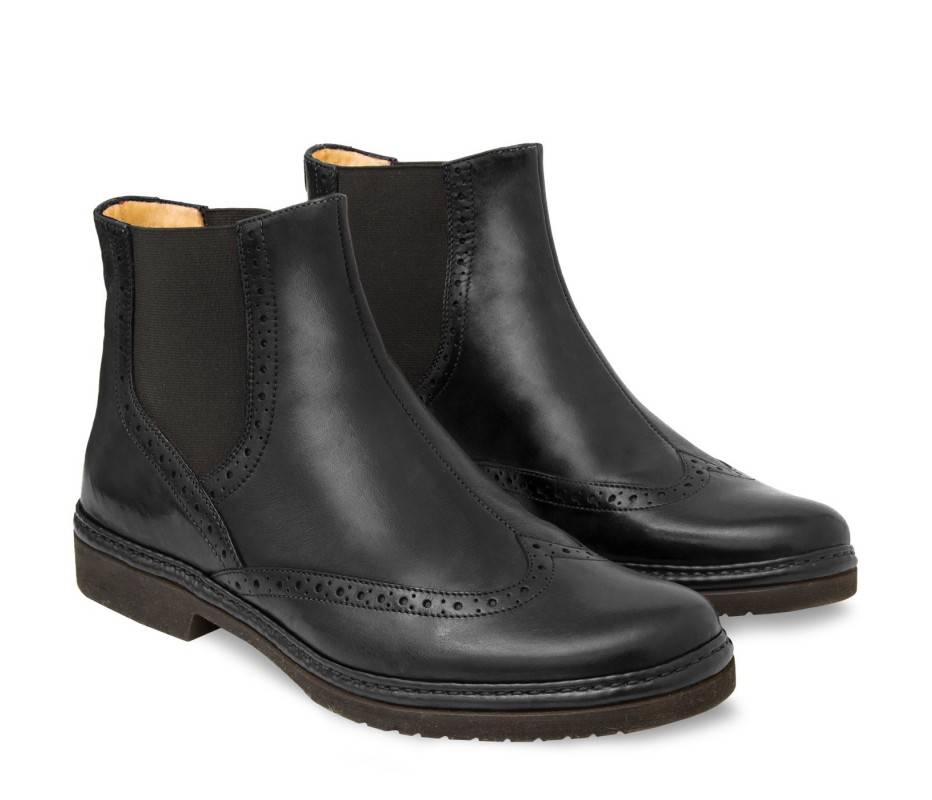 Pakerson STIVALETTO COLLODI PELLE NERA Vendita Calda