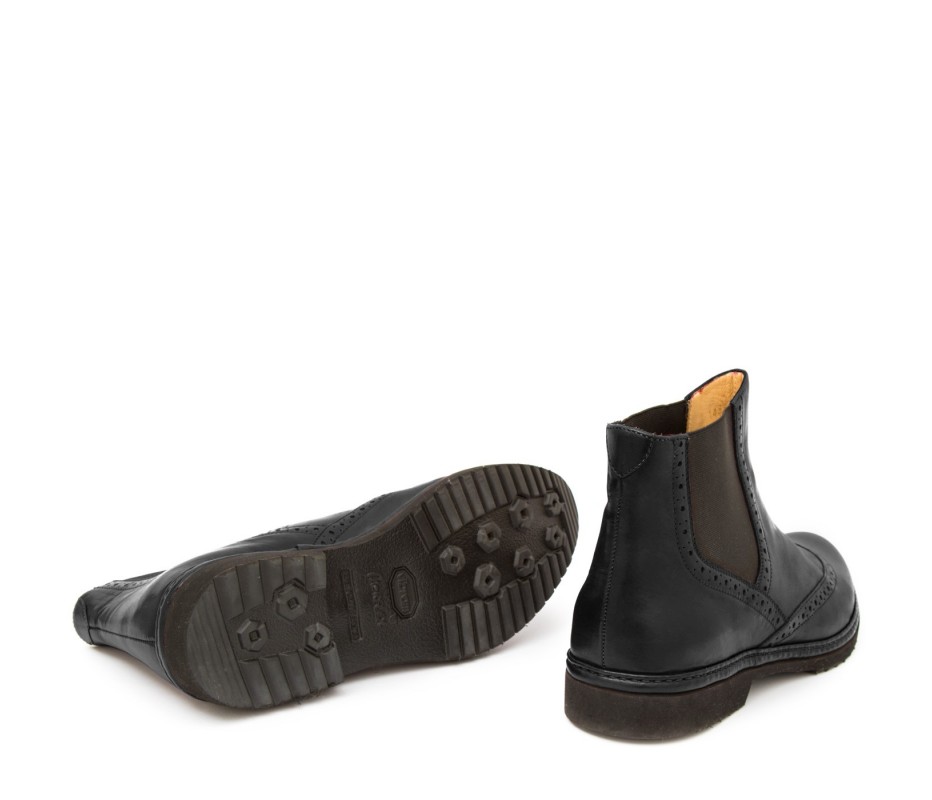 Pakerson STIVALETTO COLLODI PELLE NERA Vendita Calda