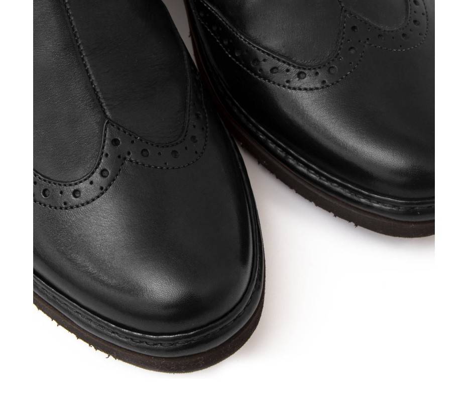 Pakerson STIVALETTO COLLODI PELLE NERA Vendita Calda