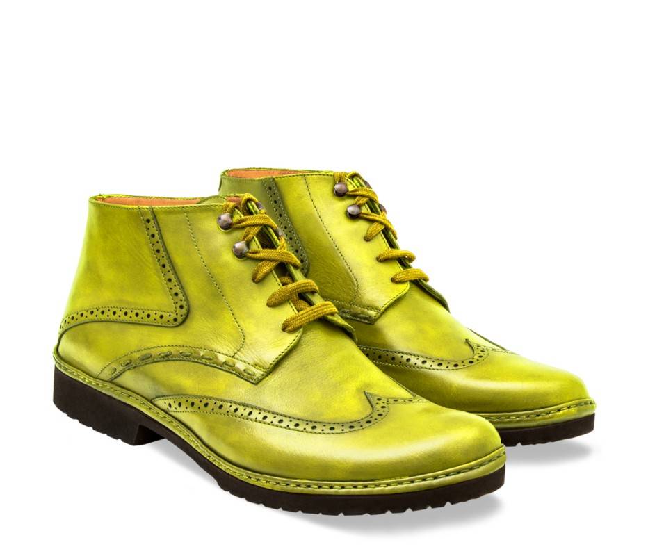 Pakerson POLACCHINO CERTALDO PELLE VERDE PISTACCHIO Vendite Flash