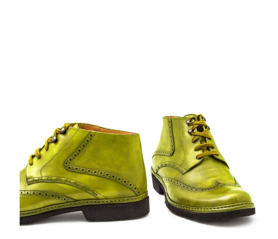 Pakerson POLACCHINO CERTALDO PELLE VERDE PISTACCHIO Vendite Flash