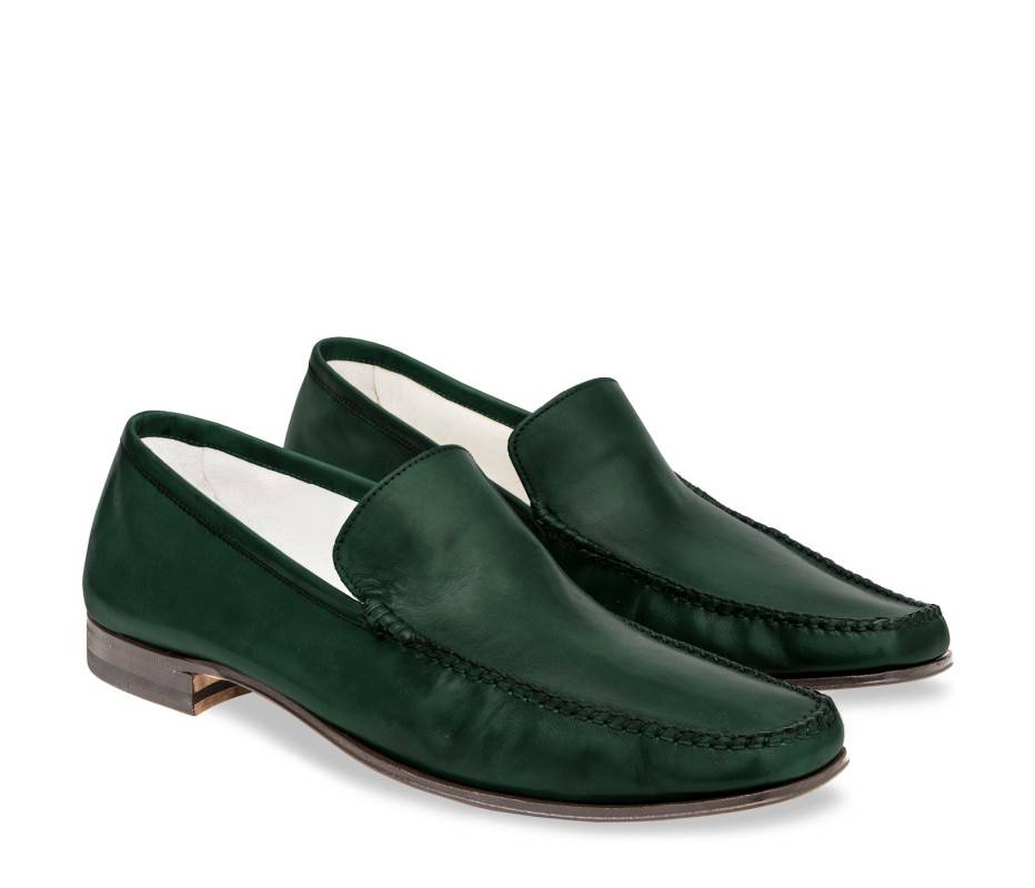 Pakerson MOCASSINO CERRETO PELLE VERDE INTENSO Fino Al -60%