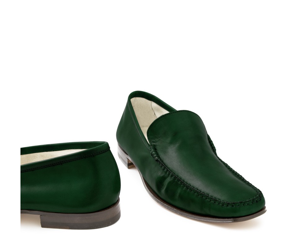 Pakerson MOCASSINO CERRETO PELLE VERDE INTENSO Fino Al -60%