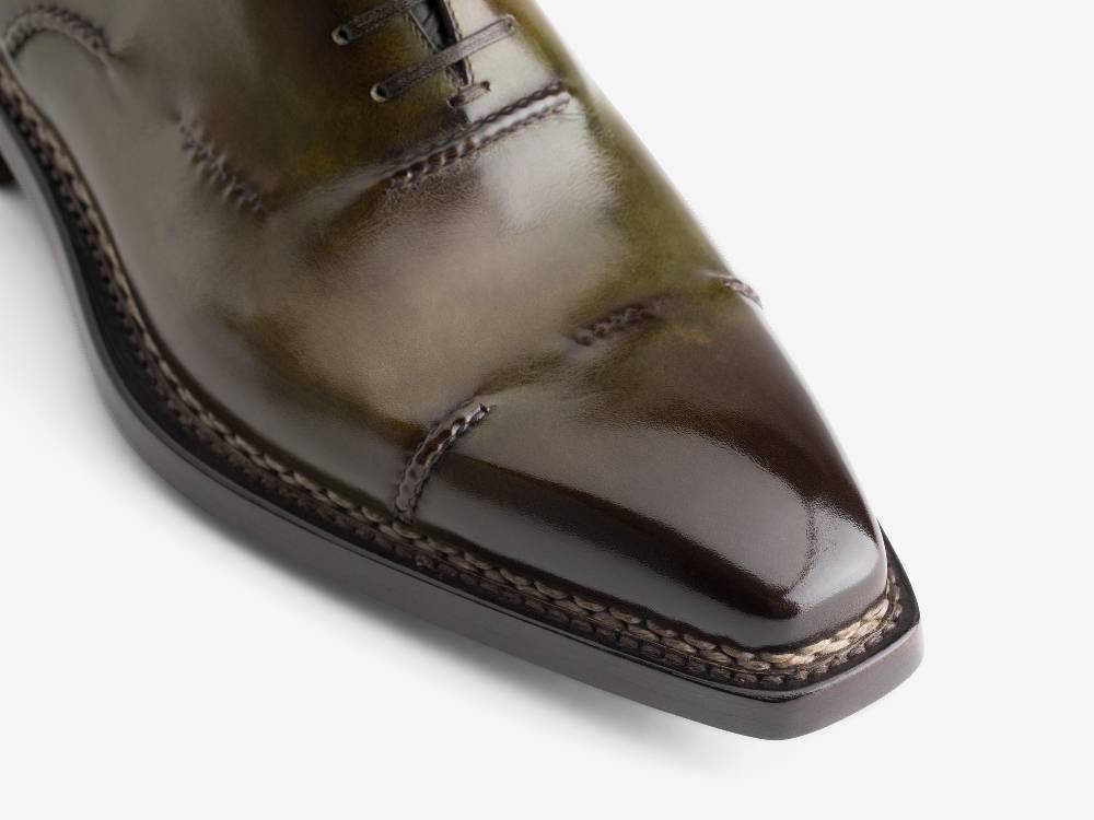 Paolo Sartori ART. 589 Oxford in pelle Anticata Bosco Qualità