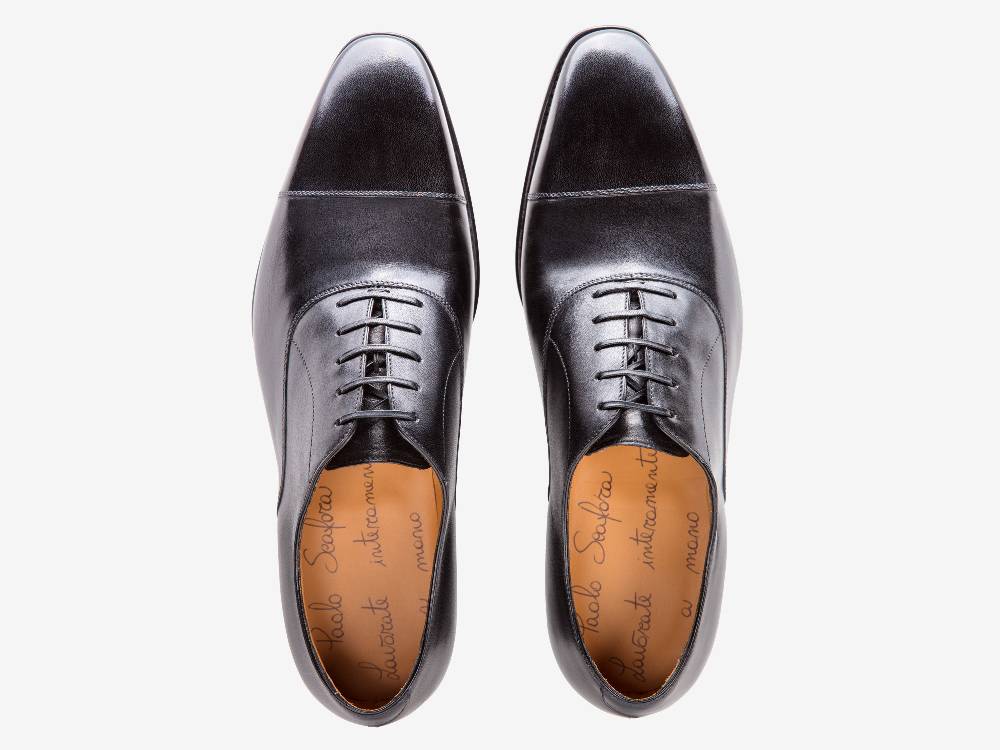 Paolo Sartori Art. 576 Oxford in pelle Anticata Nera Promozione