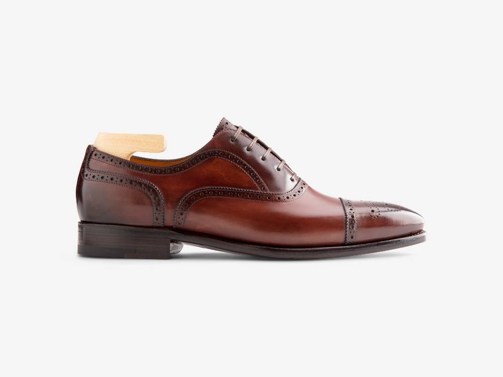 Paolo Sartori Art. 587 Oxford in pelle Anticata Amarone Fino Al -60%