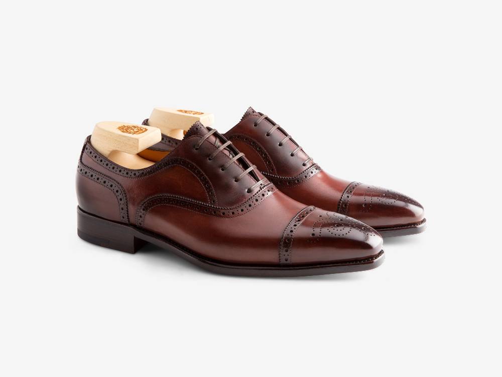 Paolo Sartori Art. 587 Oxford in pelle Anticata Amarone Fino Al -60%