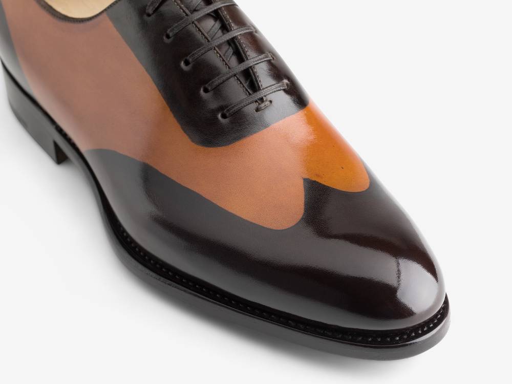Paolo Sartori ART. 658 Oxford in pelle Dipinta a Mano Cognac e Vietri Sottocosto