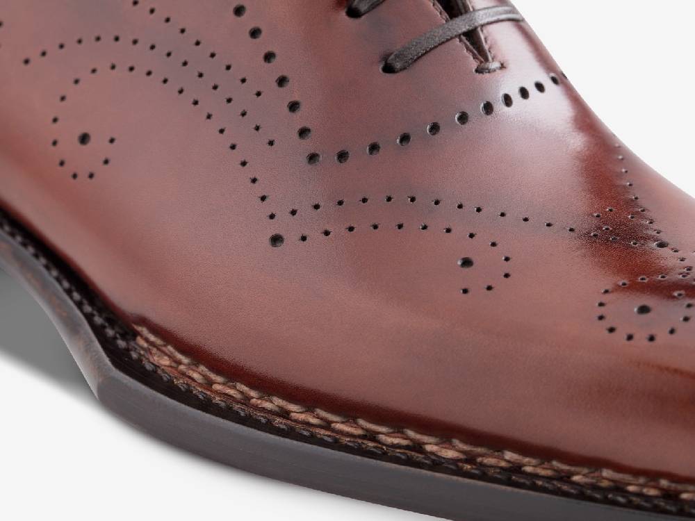 Paolo Sartori Art. 768 Oxford in Antiqued Positano Leather In Vendita