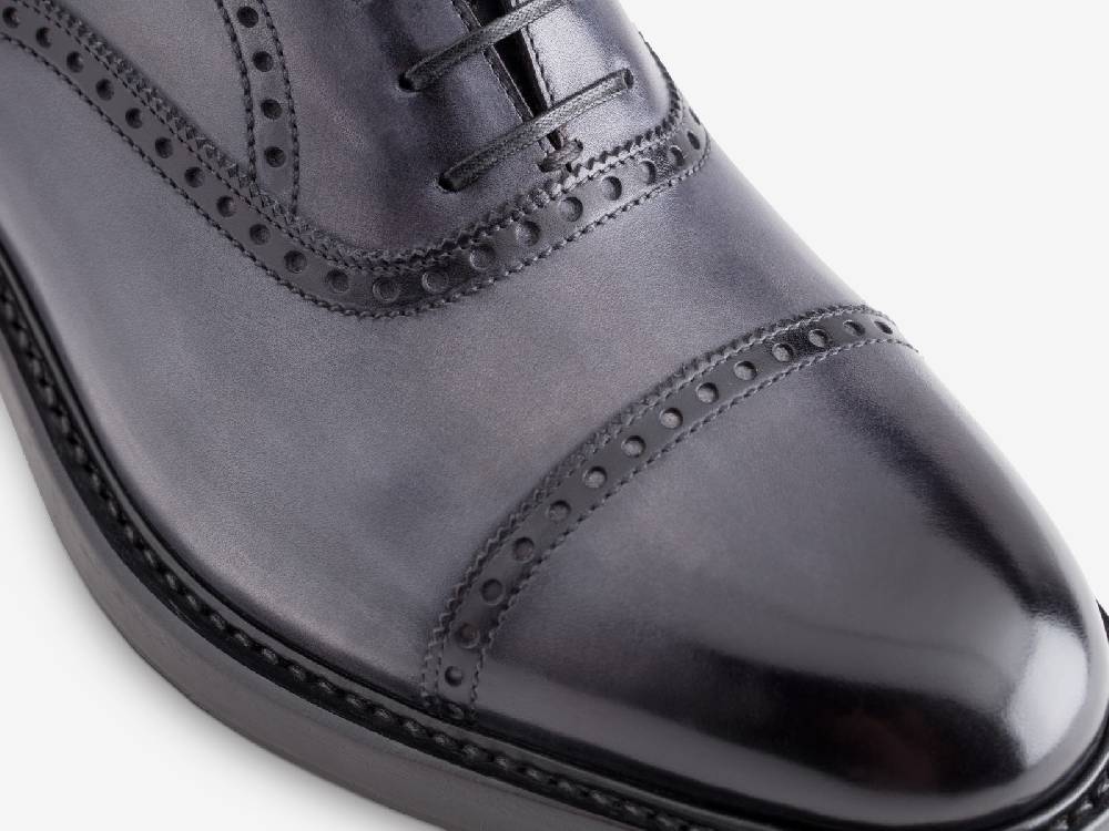 Paolo Sartori Art. 769 Oxford in Antiqued Grigio Leather Saldi