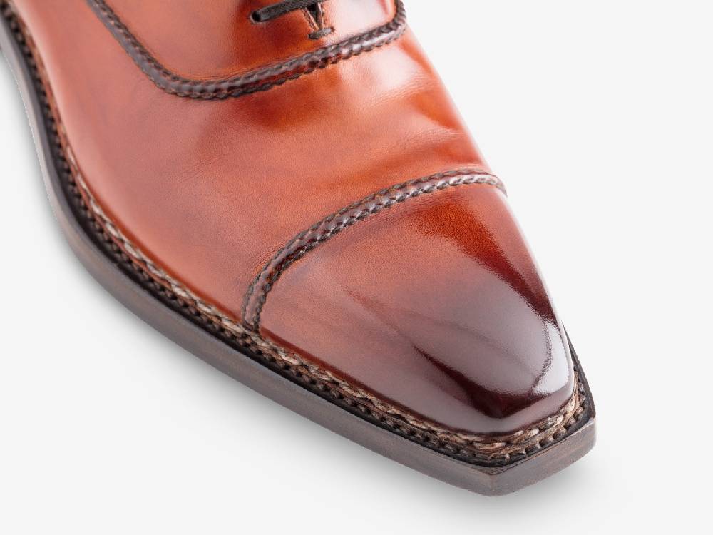 Paolo Sartori Art. 175BOUT Oxford in pelle Anticata Cognac Vendita Calda