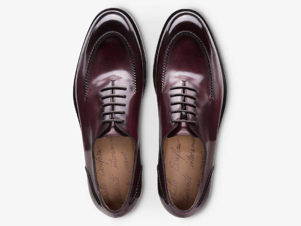 Paolo Sartori Art.666 Oxford in pelle Anticata Bordeaux Negozio