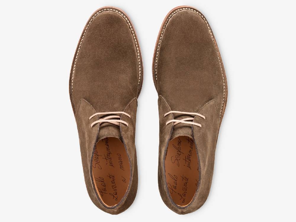 Paolo Sartori Art. 798 Desert Boot Foresta Suede Leather Nuova