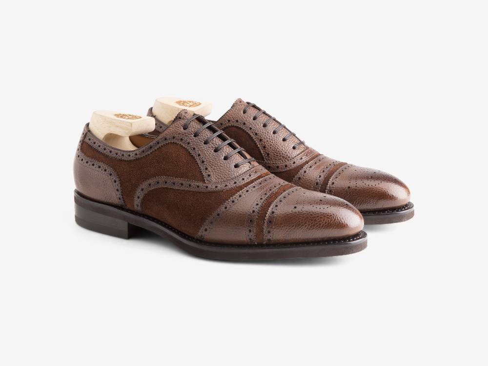 Paolo Sartori Art.626 Oxford in Camoscio Marrone Moda