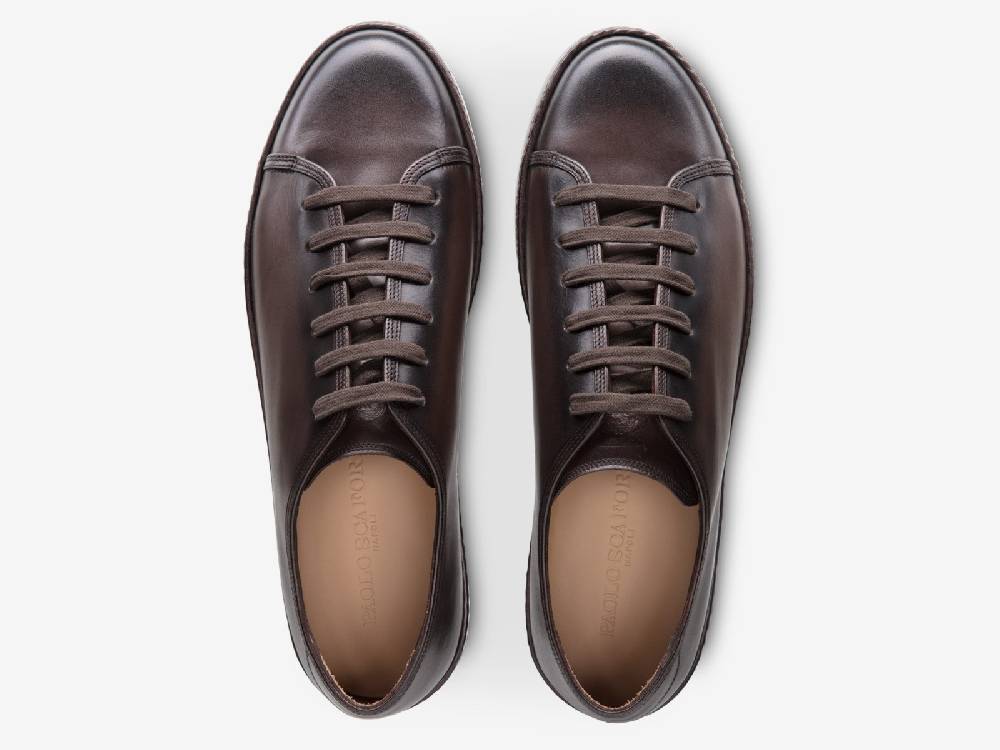 Paolo Sartori Art.Tenny1 Sneakers In Vitello Anticato Vietri Pezzi Unici