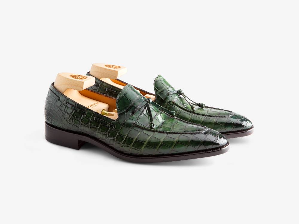 Paolo Sartori Art. 541 Mocassino in pelle Anticata Verde Smeraldo Acquista Ora