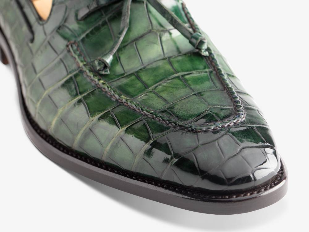 Paolo Sartori Art. 541 Mocassino in pelle Anticata Verde Smeraldo Acquista Ora