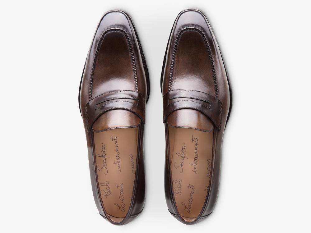 Paolo Sartori Art.539 Mocassino in pelle Anticata Montella Fino Al -60%