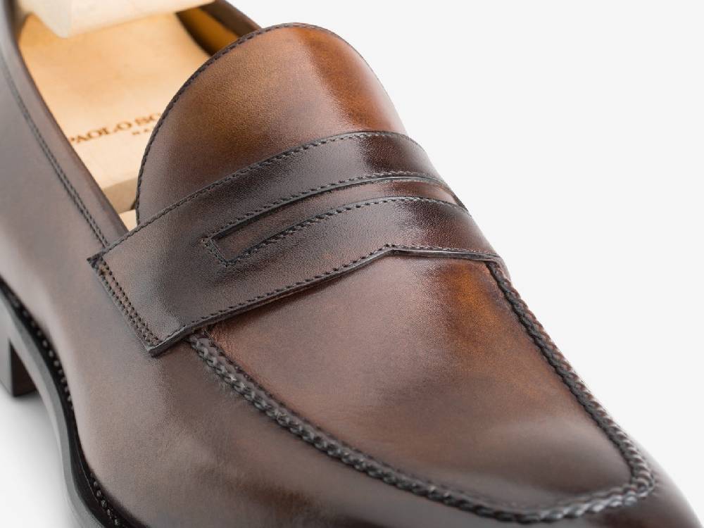 Paolo Sartori Art.539 Mocassino in pelle Anticata Montella Fino Al -60%