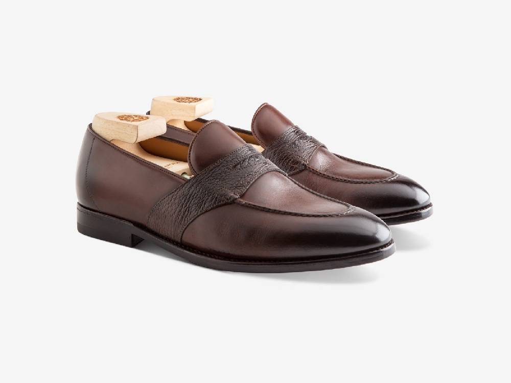 Paolo Sartori Art. 726 Loafer in Antiqued Montella Leather Affare Del Giorno
