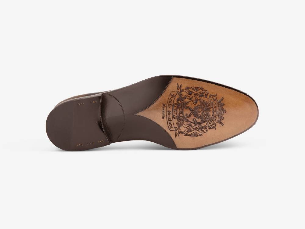 Paolo Sartori Art. 726 Loafer in Antiqued Montella Leather Affare Del Giorno