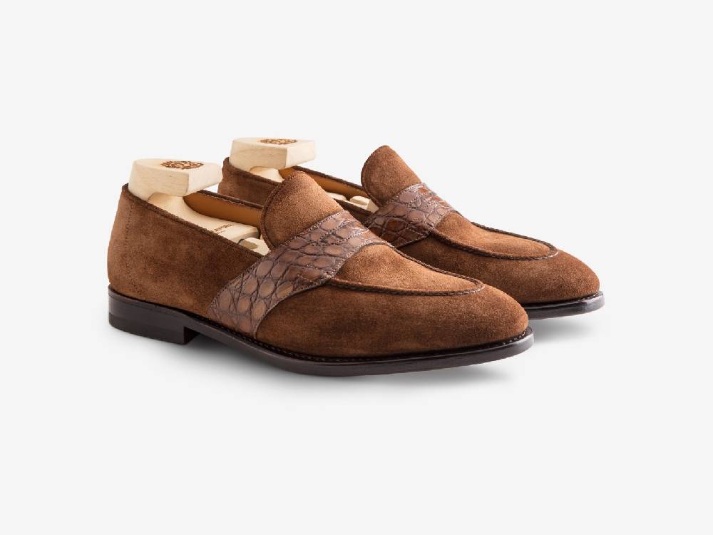 Paolo Sartori Art. 726 Loafer in Suede Snuff Novità