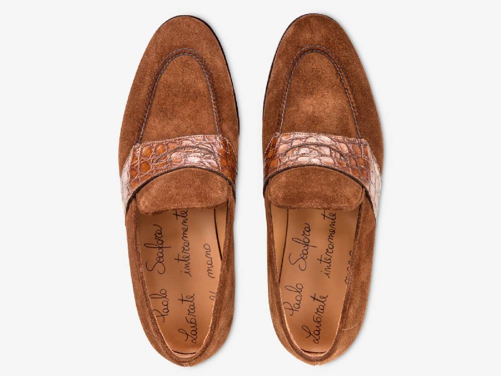Paolo Sartori Art. 726 Loafer in Suede Snuff Novità