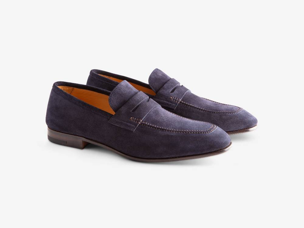 Paolo Sartori Art. 638 Mocassino in Camoscio Blue Offerta