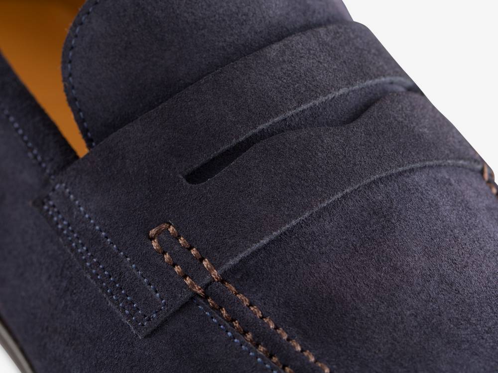 Paolo Sartori Art. 638 Mocassino in Camoscio Blue Offerta