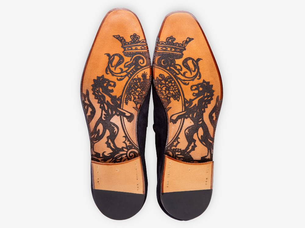 Paolo Sartori Art. 638 Mocassino in Camoscio Blue Offerta