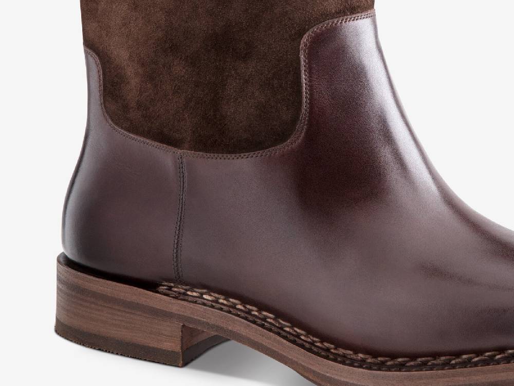 Paolo Sartori Art. 775 Boots in Suede and Antiqued Vietri Leather 2025